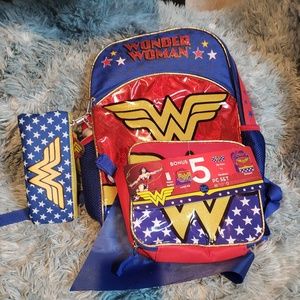 Kids wonder woman book bag